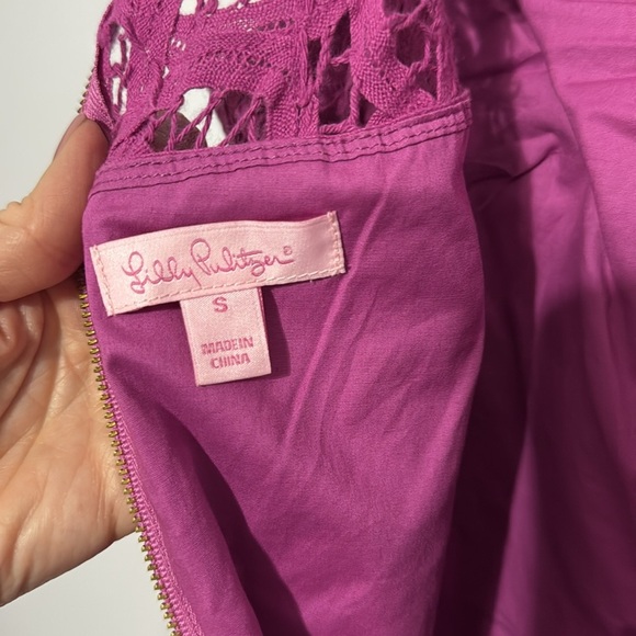 Lilly Pulitzer Pansy Purple Tabitha Dress Women’s Size Small - Picture 4 of 8